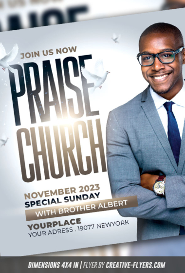 Church flyer template