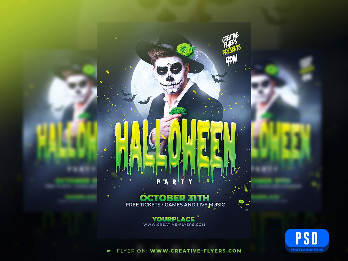 Halloween Party Flyer to download