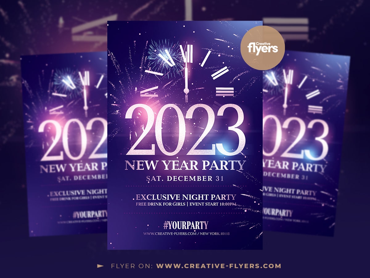 New Year Flyer Design