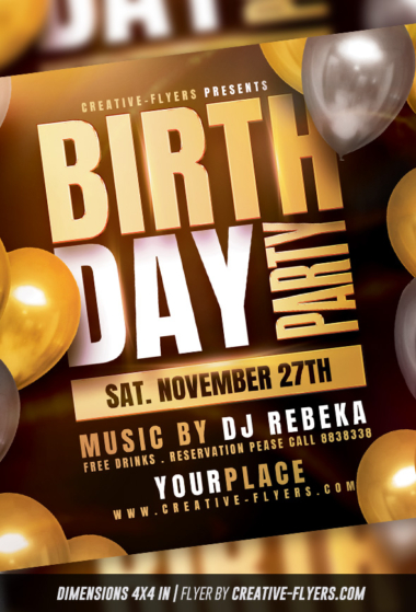 Birthday Flyer Design