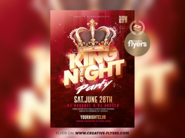 King of the Night Flyer Design