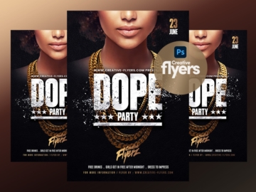Dope Party Flyer PSD Template