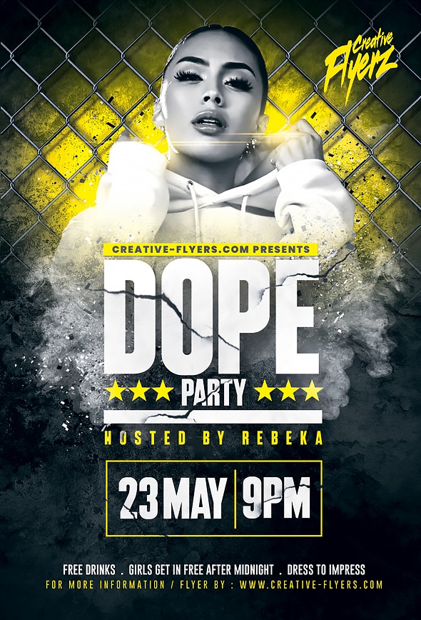Hip Hop Party Flyer Design