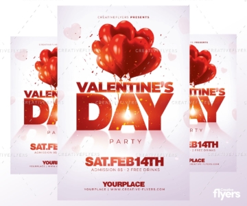 Valentine's Day Flyer Design