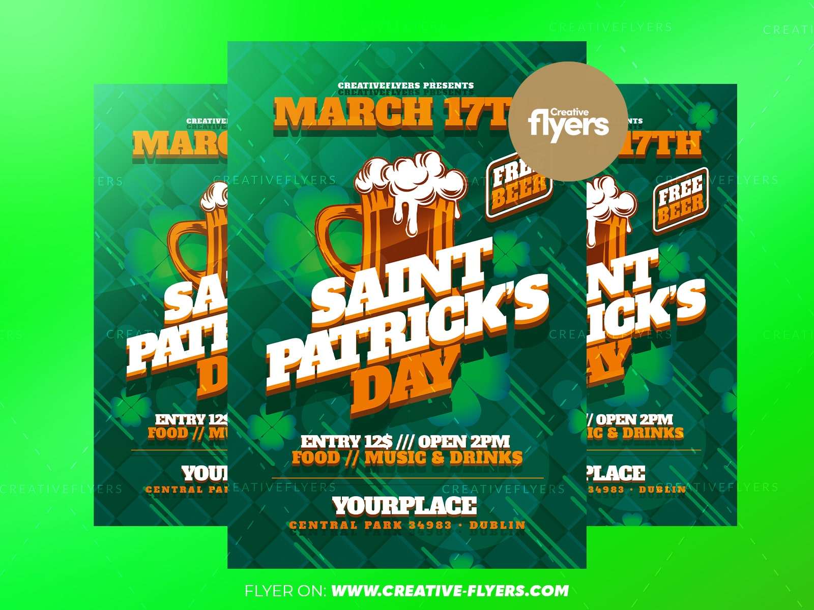 St Patrick’s Day Flyer to Print