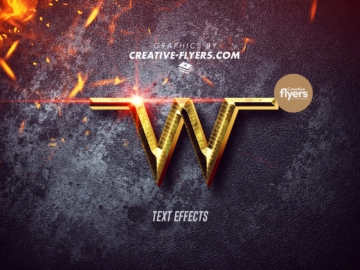Wonder Woman Text Effects