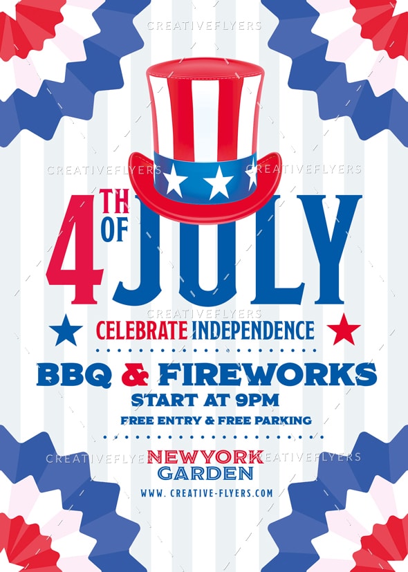 4th July Celebration Graphic for Photoshop