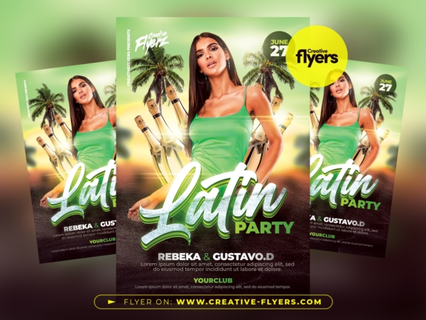 Latin Party Flyer for Photoshop