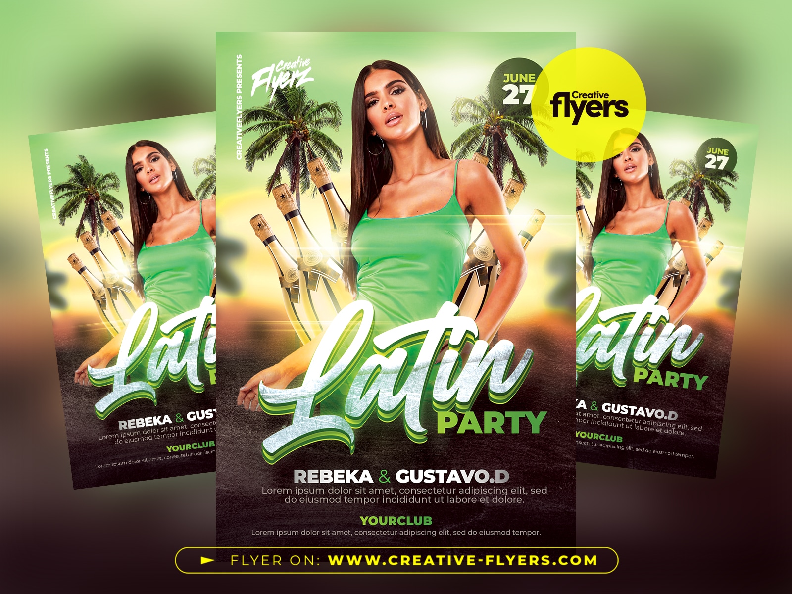 Latin Party Flyer PSD Template to Download - Creative Flyers