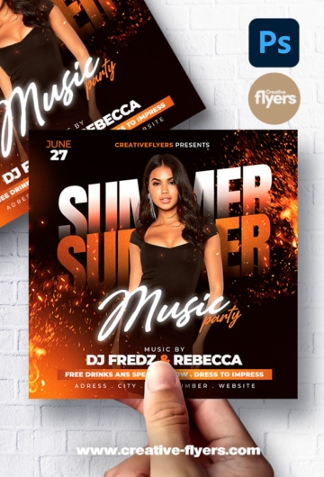 Summer party flyer