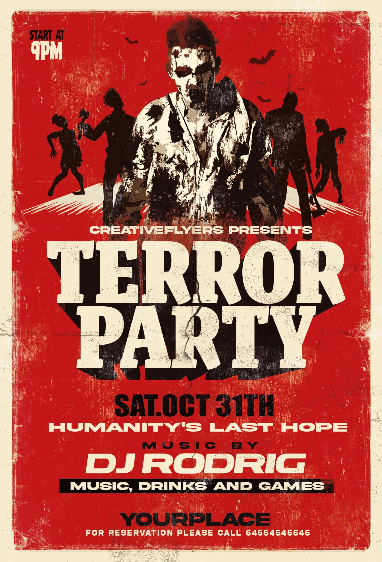 Halloween Party Poster Design