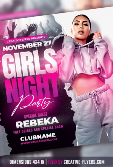 Girls Night Party Flyer