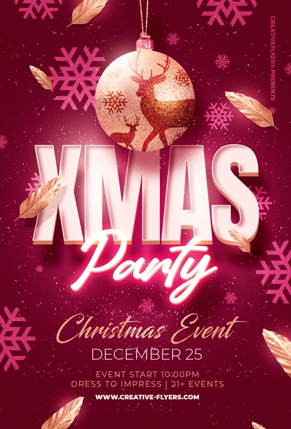 Photoshop Flyer for Christmas Event - Creative Flyers