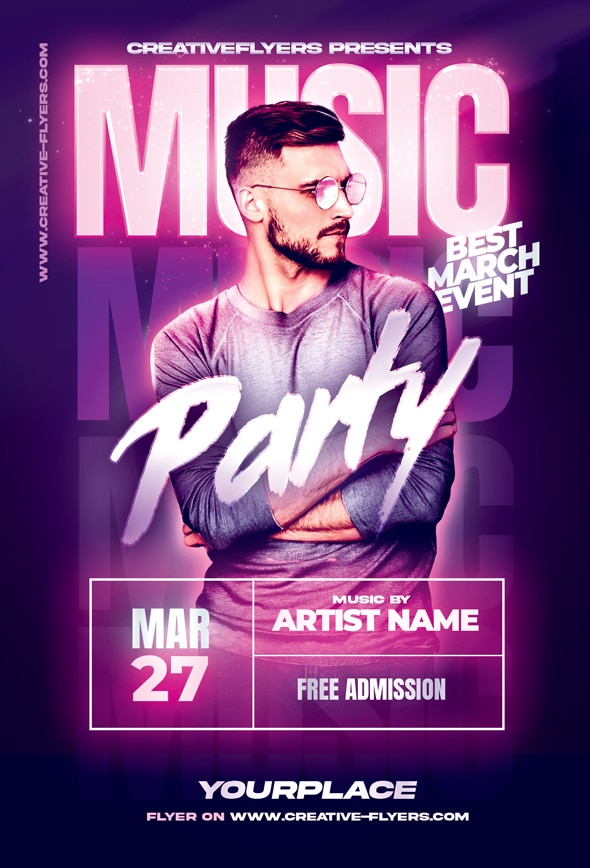 Club Music Party Flyer