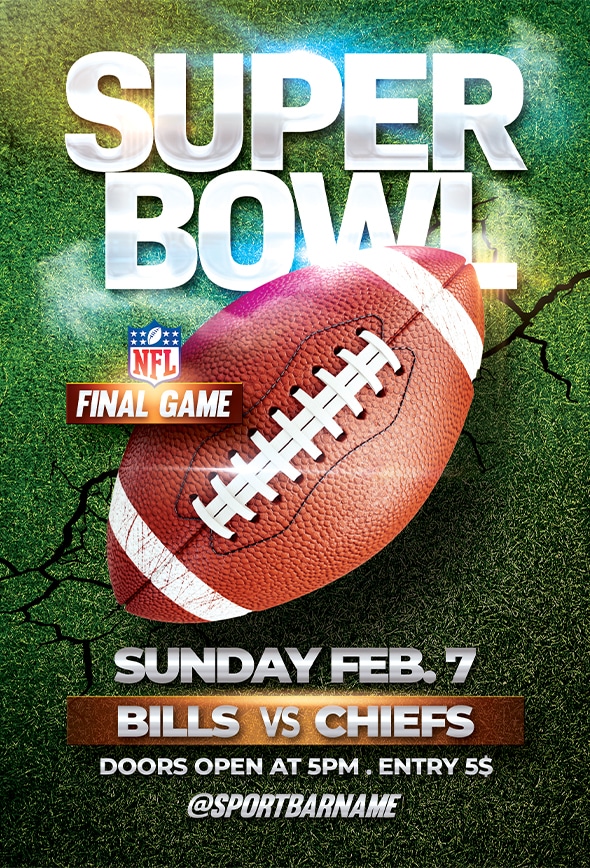 NFL Super Bowl Flyer