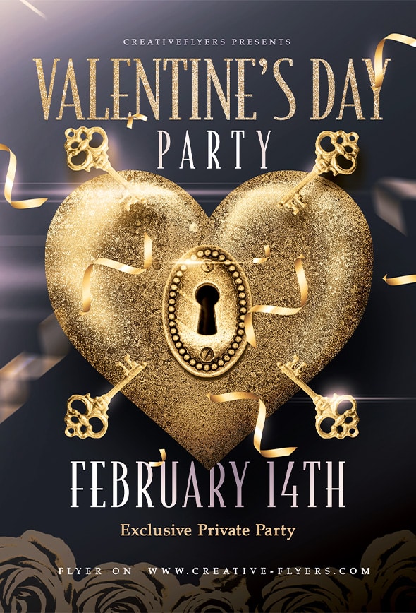 Valentine's Day Party flyer