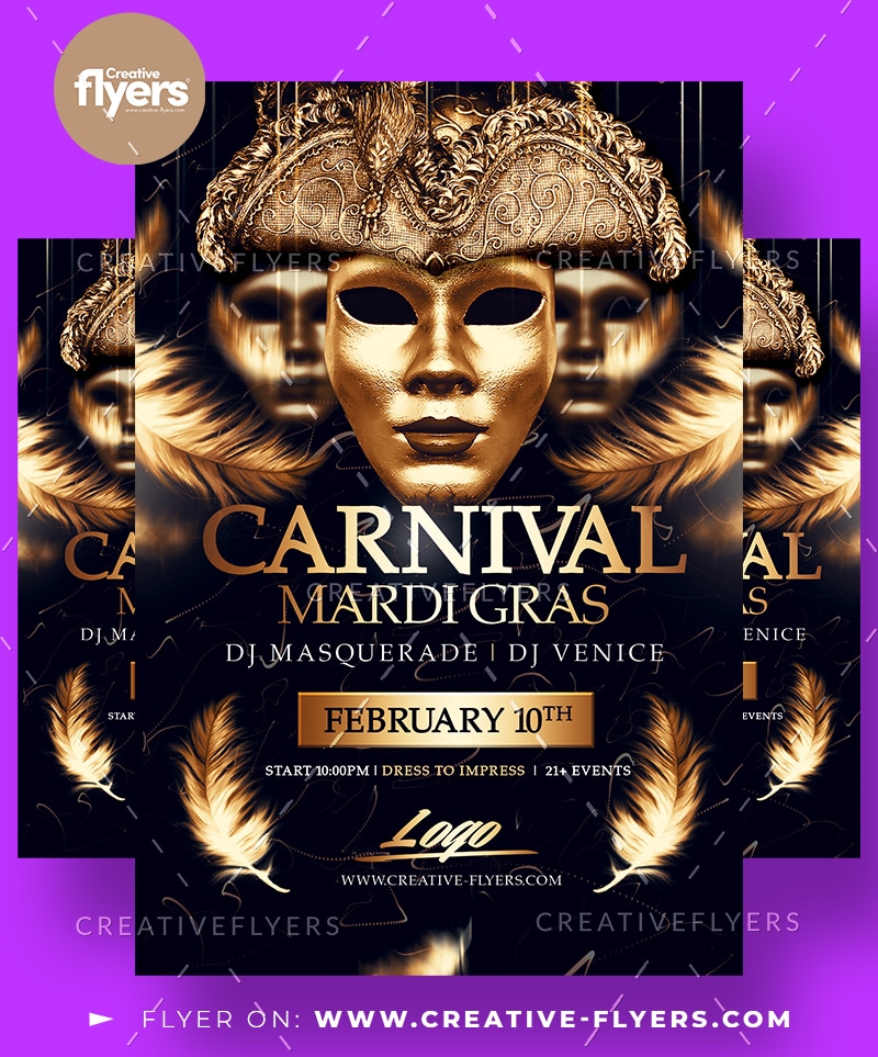 Carnival party flyer