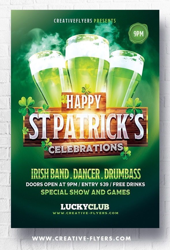 Saint Patrick's Day Celebration Flyer