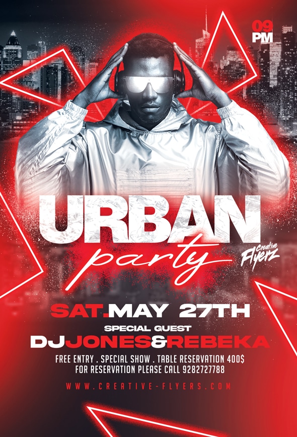 Urban Night club Flyer