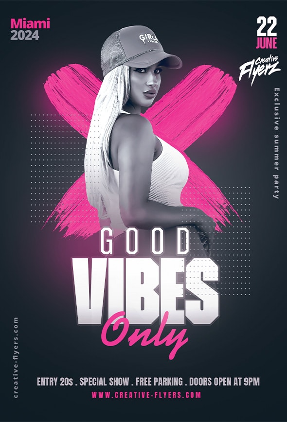 Good Vibes Party Flyer