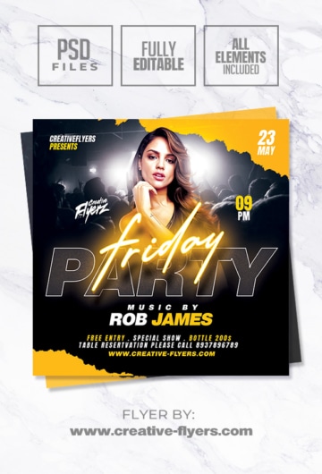 Nightclub Party Flyer Design