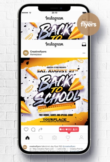 Back To School party flyer