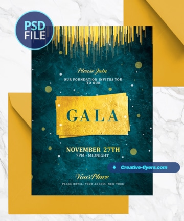 Beautiful Gala Invitation Design