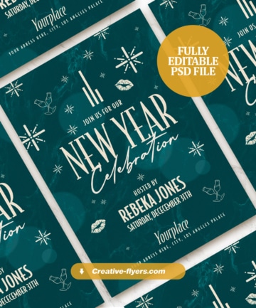 Elegant Invitation for New year party