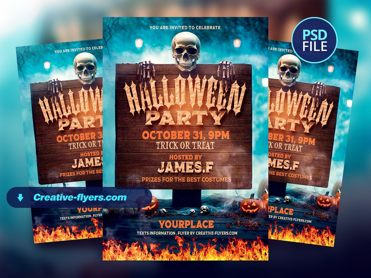 Creative Halloween Design to Download - Creativeflyers