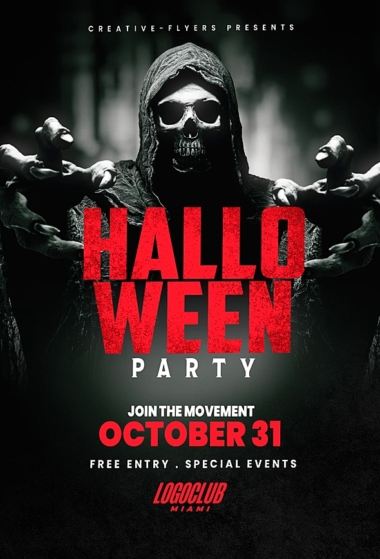 Halloween Party Nightclub Flyer