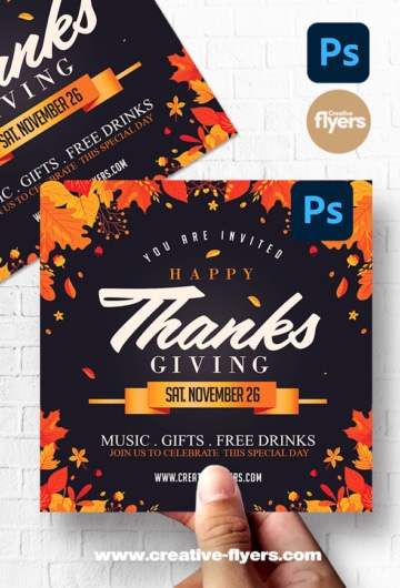 Thanksgiving Flyer Invitation