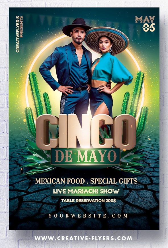 Flyer for Cinco De Mayo