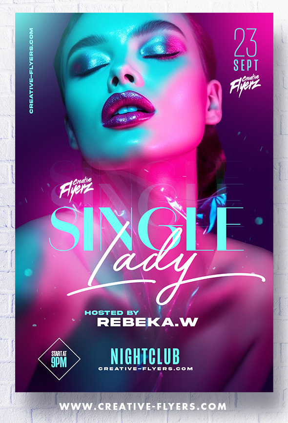 Elegant Ladies Night Club Flyer to Download - Creative Flyers