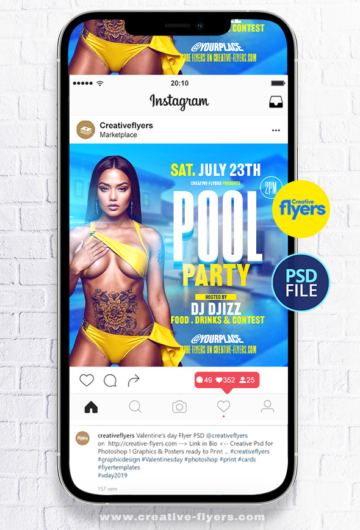 Pool Party flyer