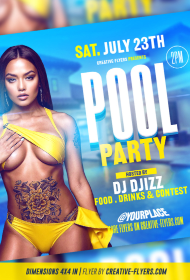 Pool Party flyer