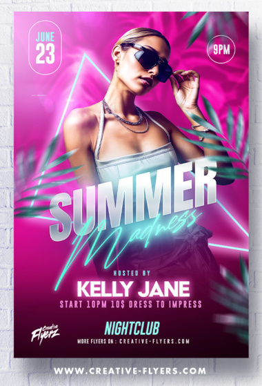 Summer Madness Party Flyer