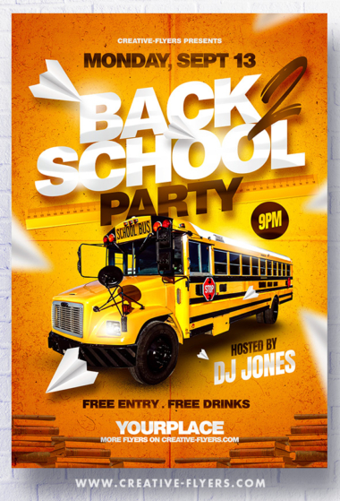 Back to School Flyer Design