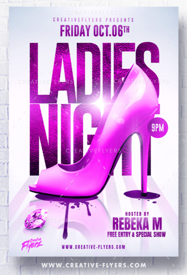 Creative ladies night flyer