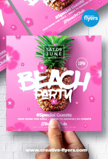 Summer Beach Party Flyer