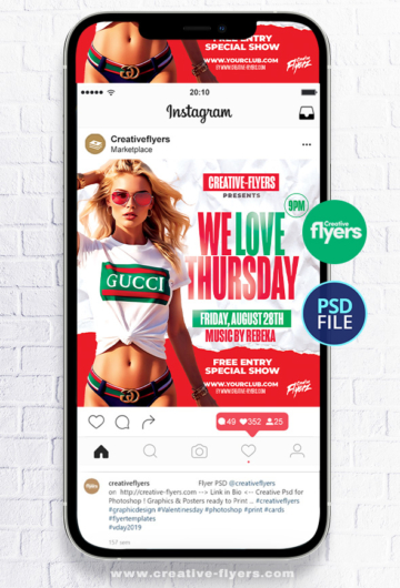 We Love Thursday Flyer Template