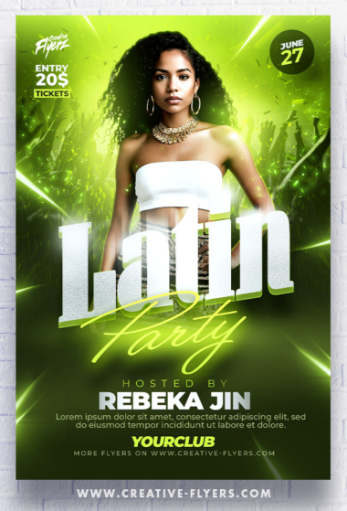 Latin Party Flyer Design