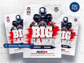 Big Game Flyer template