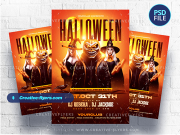 Halloween Nightclub Party flyer