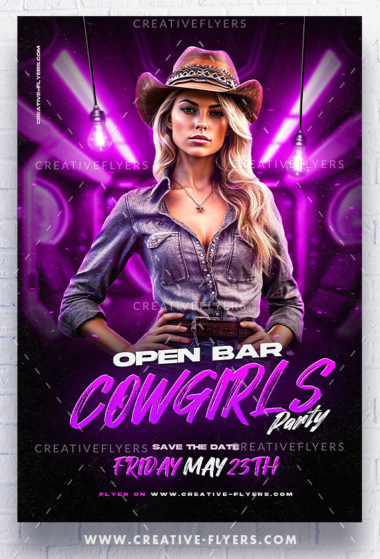 Nightclub Cowgirls party Design