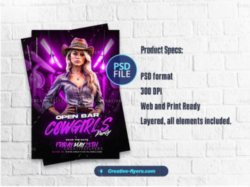 Nightclub Cowgirls party Design